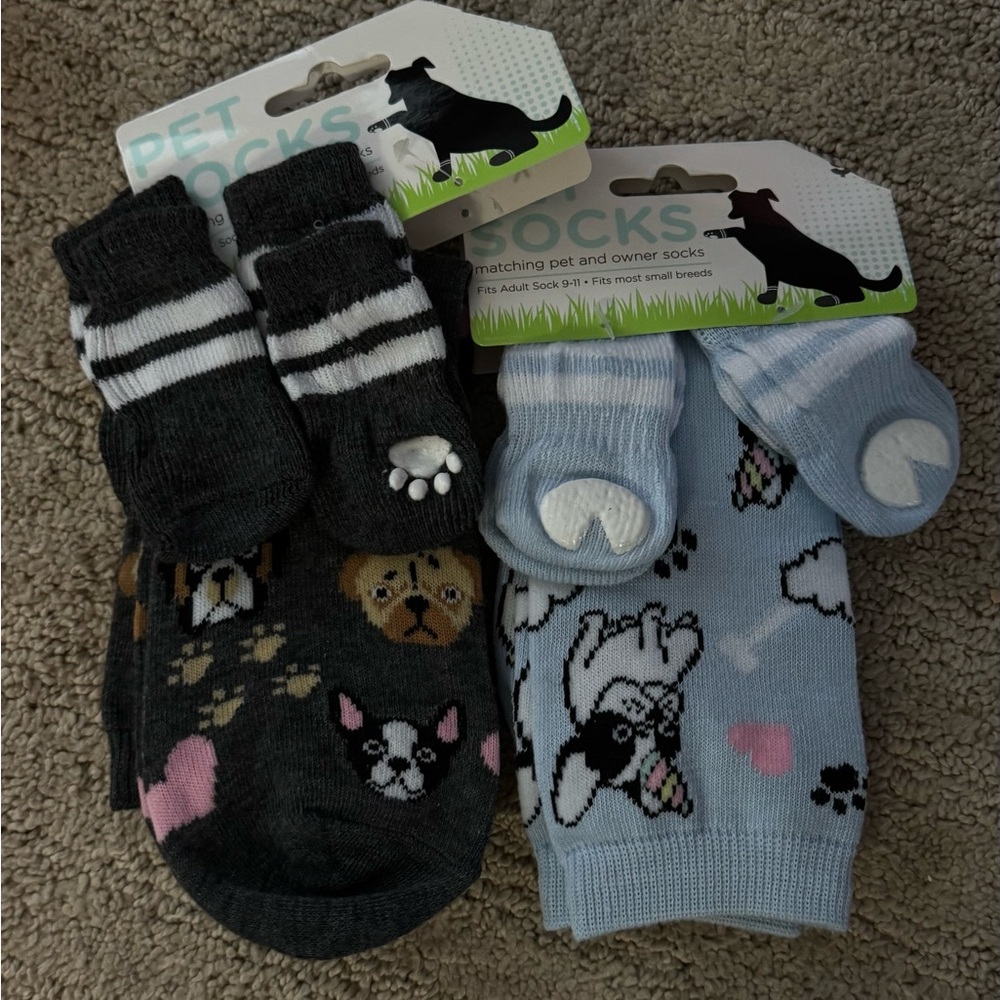 Human and pet matching socks